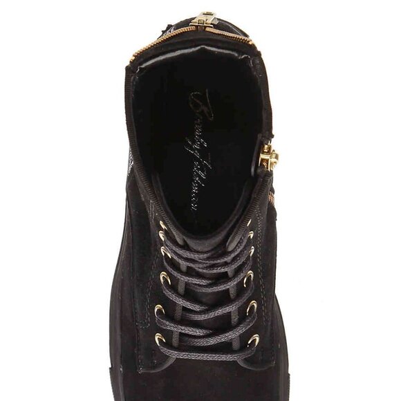 Beverly Feldman NEW Designer Sneakers High-Top Rhinestones Black Suede Women's - Picture 9 of 16